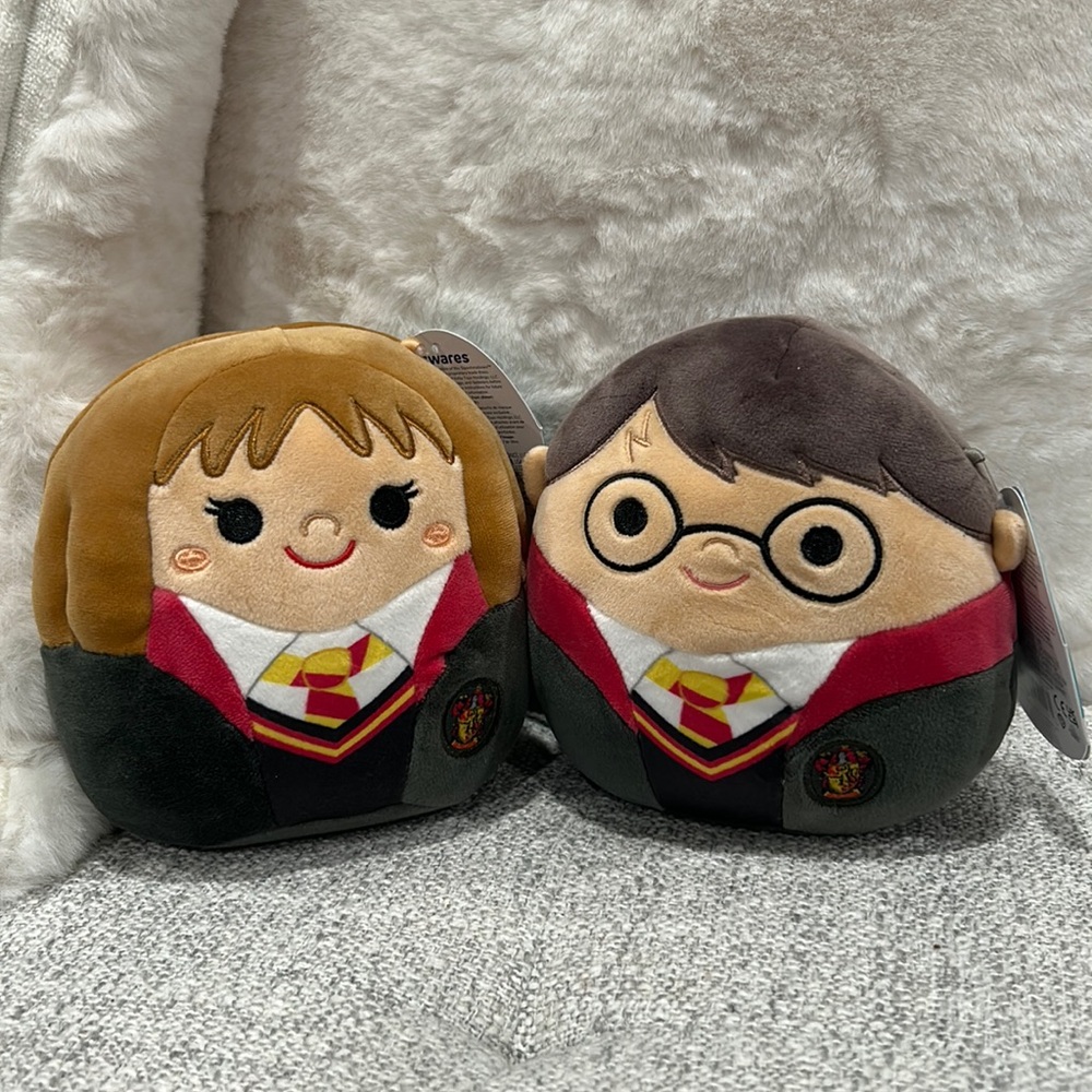 Harry Potter and Hermione Granger Squishmallows.  7 Inches. NWT